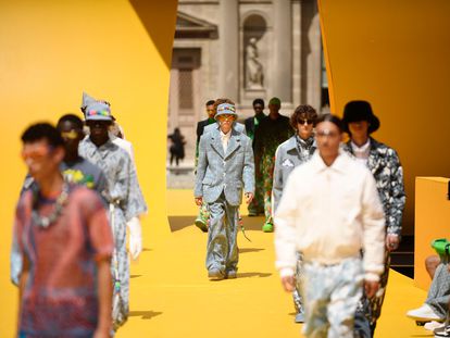 Desfile de la colección primavera/verano 2023 de Louis Vuitton, el 23 de junio, durante la semana de la moda masculina de París (Francia).