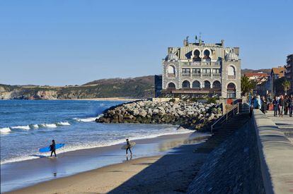 Playa de Hendaya, en el País Vasco francés.