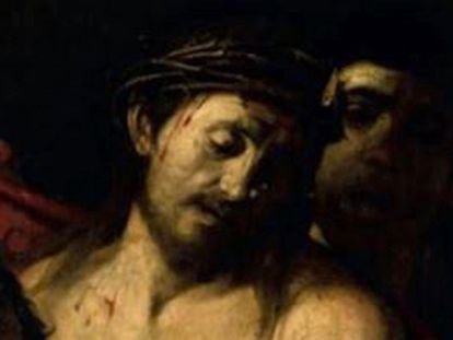 The figure of Jesus Christ of the supposed Caravaggio.