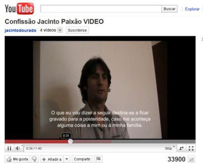 Fotograma del vídeo del exárbitro portugués Jacinto Paixao.