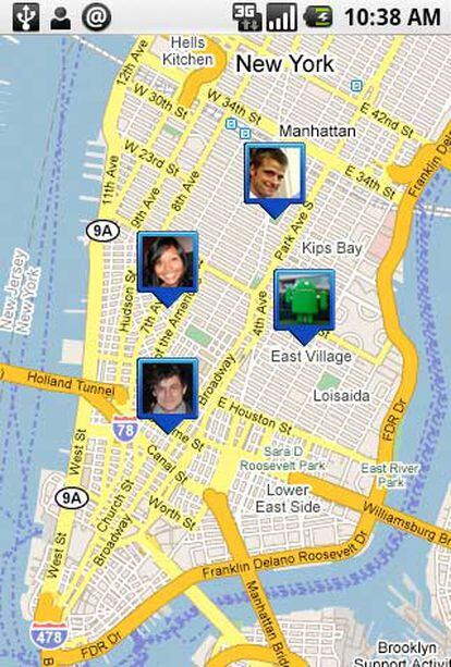 Una nueva aplicación de Google permite localizar a los contactos del móvil en cada momento.