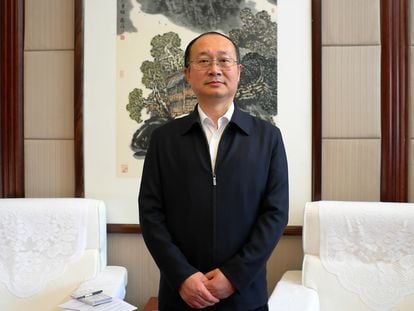 Yu Haibin, subdirector de la Oficina de la Comisión Nacional de Control de Estupefacientes en instalaciones del ministerio de Seguridad Pública, el pasado 8 de enero en Pekín.