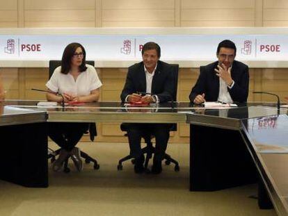 Reuni&oacute;n de la gestora que dirige el PSOE tras la dimisi&oacute;n de Pedro S&aacute;nchez como secretario general.
