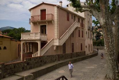El hotel Bougnol-Quintana, en Collioure, donde murió Machado. 