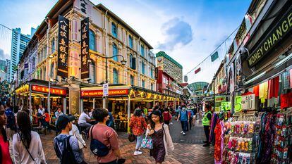 Uno de los rincones más emblemáticos de Singapur es el mercado situado en Chinatown.