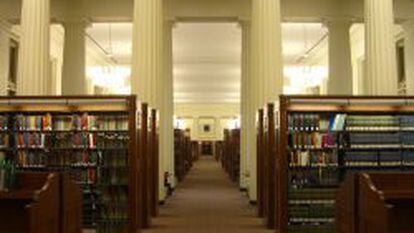 Biblioteca de la Facultad de Derecho de Harvard.