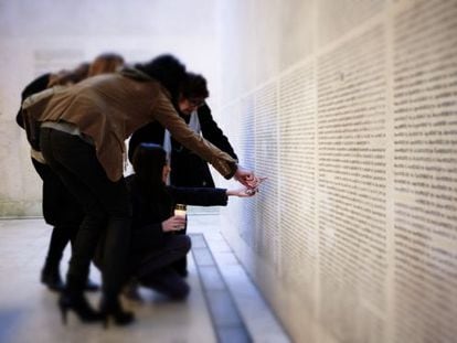 Memorial del Holocausto en Par&iacute;s.