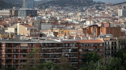 Edificios de viviendas en Barcelona, en una imagen de mayo de 2023.