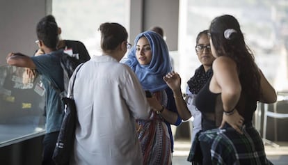 Reunió d'alumnes del projecte Prometeus.
