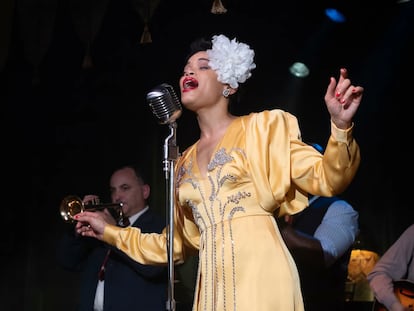 Andra Day en 'Los Estados Unidos contra Billie Holiday'.