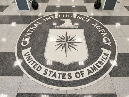 Vestíbulo de la sede de la CIA, en Langley.