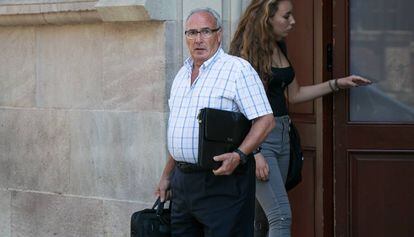 Antoni Marsal, expresidente de la Uni&oacute;n Patronal Metal&uacute;rgica (UPM), ayer a su salida de la primera sesi&oacute;n del juicio. 