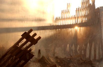 La zona cero del World rade Center, mostrado en la serie documental '11-S. Testigos de la tragedia'.