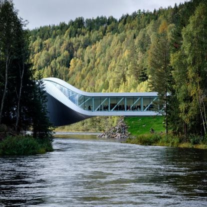 The Twist, del arquitecto Bjarke Ingels, en el Museo Kistefos, a 60 kilómetros de Oslo.
