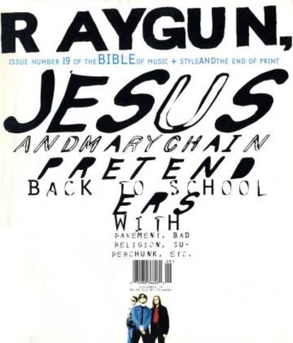 El número 19 de la revista Ray Gun innovó incluso a la hora de ubicar el código de barras.