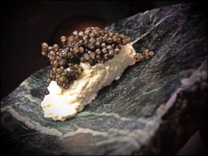 Caviar y requesón de Higuer en L' Escaleta, Cocentaina, Alicante.