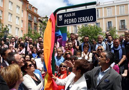 Inauguración de la plaza de Pedro Zerolo.