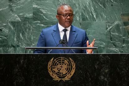 El presidente de Guinea Bissau, Umaro Sissoco Embaló, en la sede de Naciones Unidas en septiembre de 2021.
