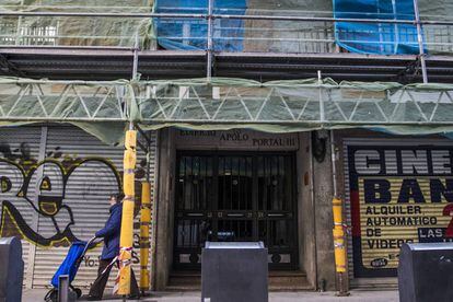 Edificio de Rúa Nova de Abaixo (Santiago de Compostela) donde se llevó a cabo la detención de algunas mujeres investigadas en la trama.