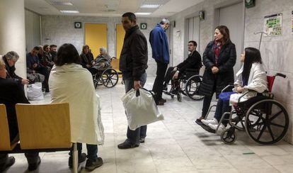Sala d'espera de les urgències del Complex Hospitalari Universitari d'Ourense el 15 de gener passat.
