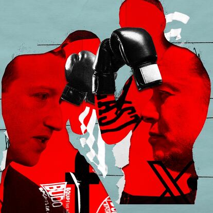 Redes sociales.Ilustración portada suplemento Negocios 17/12/23