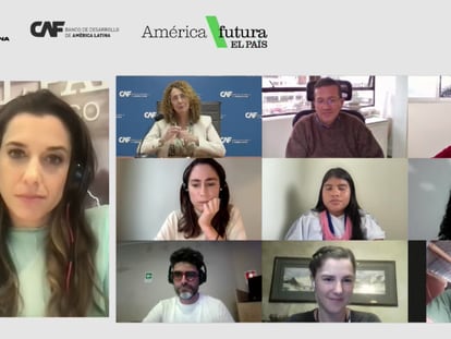 Las y los participantes del foro "COP 27 y la voz de los jóvenes de América Latina y el Caribe".