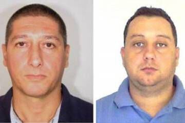 Los detenidos: el supuesto tirador Lessa (izquierda) y el conductor Queiroz.
