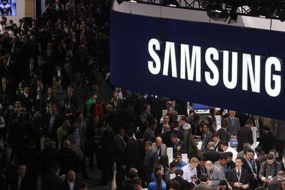 El 'stand' de Samsung siempre es uno de los más visitados en el MWC.