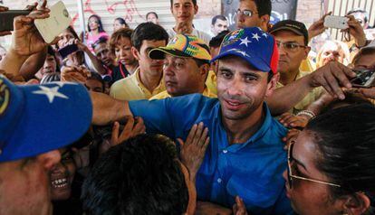 El gobernador del estado Miranda, Henrique Capriles.