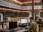 05/02/2020 - Barcelona - En la imagen estudiantes en la biblioteca de la Universidad de Barcelona en el edificio historico de la Plaza Universitat. Foto: Massimiliano Minocri