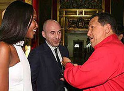 Naomi Campbell y Hugo Chávez.