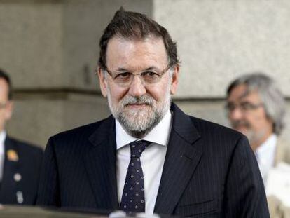 Mariano Rajoy abandona el Congreso el pasado mi&eacute;rcoles. 
