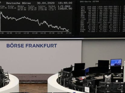 Imagen de la Bolsa de Fráncfort.