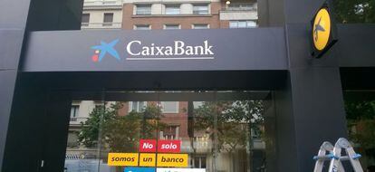 Oficina de CaixaBank en Madrid