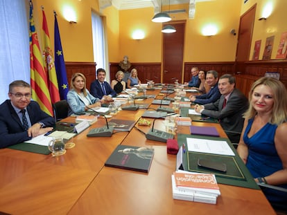 El pleno del Consell durante una de sus reuniones.