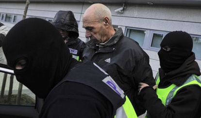 Santi Potros detenido hoy en San Sebastián.
