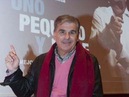 Pedro Ruiz, este martes en el Palacio Euskalduna.