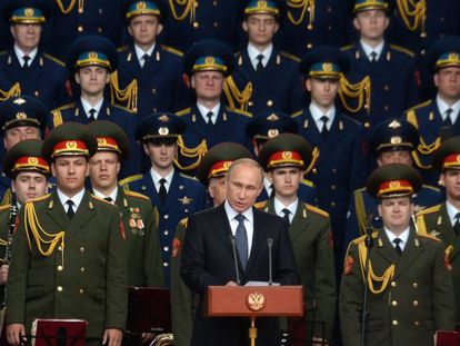 Putin, aquest dimarts en un fòrum militar a Kubinka, prop de Moscou.