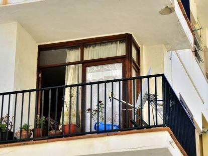 La vivienda donde una mujer ha muerto apu&ntilde;alada en Pollen&ccedil;a, Mallorca. 