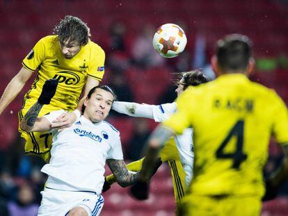 Federico Santander, delantero del Copenhague, durante el partido contra el Sheriff moldavo.