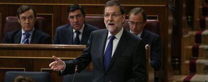 Mariano Rajoy, durante una sesi&oacute;n de control al Gobierno, el pasado noviembre.  