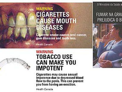 Publicidad sobre los efectos del tabaco