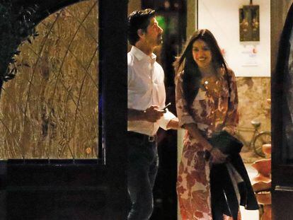 Ana Guerra, con Miguel Ángel Muñoz el pasado lunes