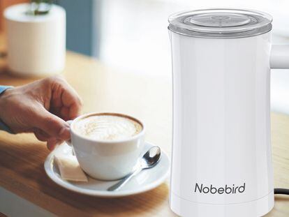 El espumador eléctrico Nobebird, la opción ideal para lograr la mejor espuma en tus cafés favoritos.