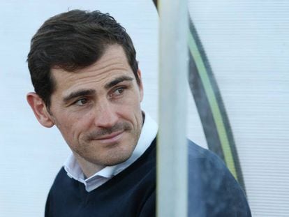 Iker Casillas en el Estadio Municipal de Albufeira en julio de 2019. 