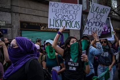 La marcha del pasado 8 de marzo en Ciudad de México.