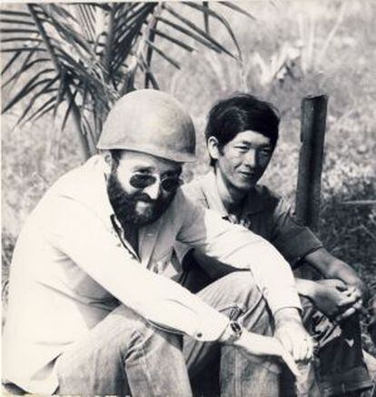 Diego Carcedo, en la cobertura de la guerra de Vietnam.