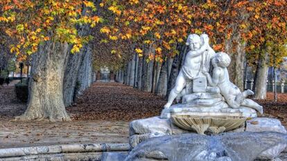 Los jardines del palacio de Aranjuez (Madrid).