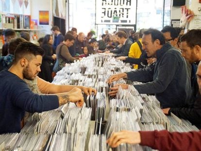 Record Store Day el pasado a&ntilde;o en la tienda Rough Trade East, en Brick Lane, de Londres. 