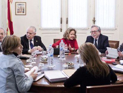 Reuni&oacute;n del Consejo Fiscal, en enero de 2015.
